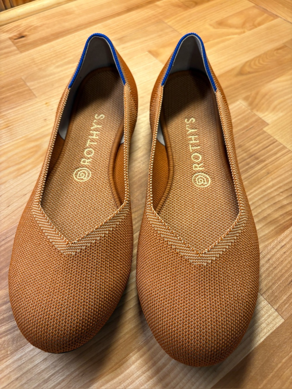 Rothy’s The Flat in Fawn. Size 10.